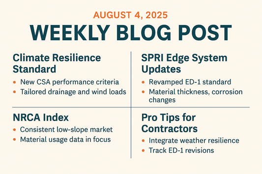 Climate-Driven Design Push & SPRI Edge Standard Revisions Accelerate