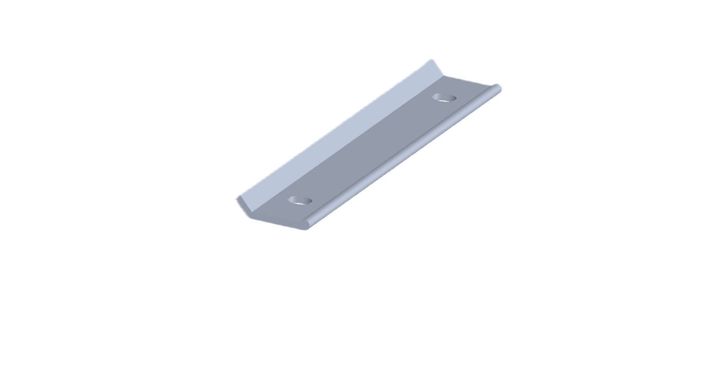 Essential Termination Bar made of high-quality 6063-T6 aluminum, 10ft long with pre-drilled holes, packaged in water-resistant tubes