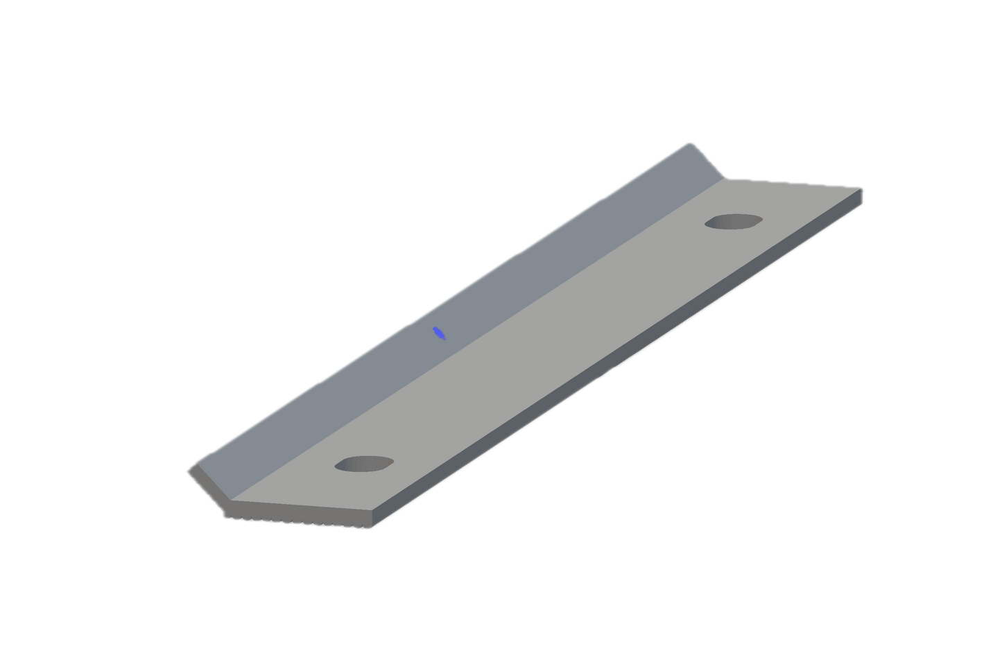 High-quality aluminum termination bar with pre-drilled holes, ideal for secure installations and sold in water-resistant packaging.
