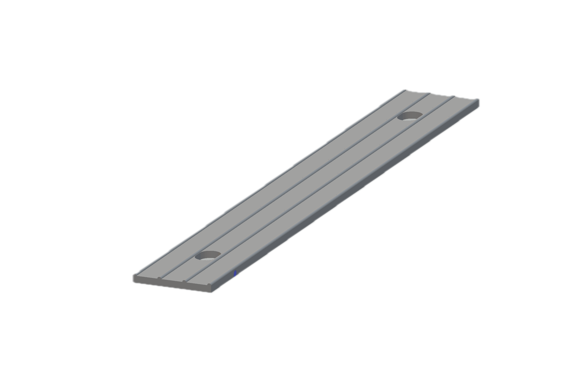 High-quality 6063-T6 aluminum termination bar, 10ft long with holes 6" apart, sold in water-resistant packaging.